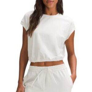 lululemon athletica White Cropped Top